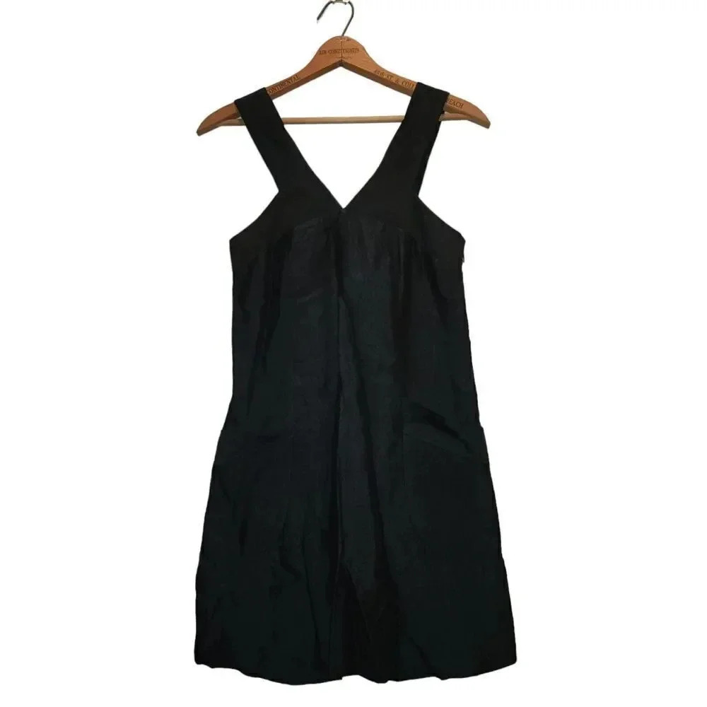 NWOT Twelfth Street by Cynthia Vincent Tunic Dress Size 0 Black Sleeveless VNeck